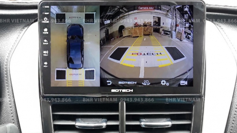 Màn hình DVD Android liền camera 360 Toyota Yaris 2019 - nay | Gotech GT360